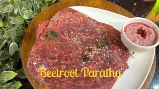 Healthy Beetroot Paratha | Quick Breakfast Idea | Colourful & Nutritious