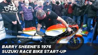 Barry Sheene's Race Bike Start-Up at the MCN London Motorcycle Show 2022