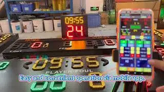 Control Your Basketball Scoreboard WITH YOUR PHONE! Smart LED basketball scoreboard