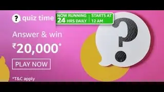Amazon Quiz Answers Today Win 20000 Amazon Pay Balance 30 March 2021