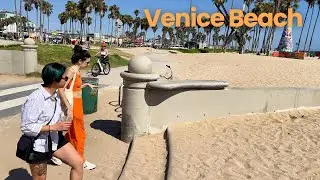 🌴 Venice Beach Walking Tour in 4K | California Boardwalk, Skate Park & Ocean Views 🌊