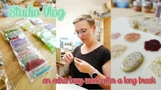 Studio Vlog #23 | Etsy glitch, struggling with packing orders & bead embroidery