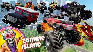 Monster Jam INSANE Zombie Island Adventure #55 | Racing, Freestyle, and High Speed Jumps