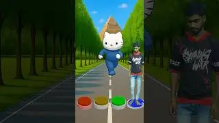 I Jump all colour button to Cat, Dog, Elephant & Alien #shorts #trending #funny #youtubeshorts