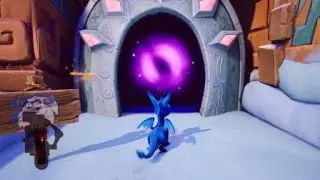 Spyro melts evil snowman!
