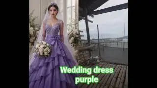 wedding dress color purple #gownglamour #weddingdressadvice