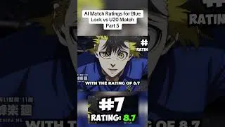 Part 5 of AI Match Ratings for Blue Lock vs U20 Japan Match #bluelockreview #anime #bluelock #shorts