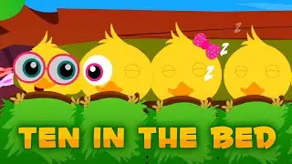 Ten In The Bed Ducks, Kids Nursery Rhyme and Learning Video