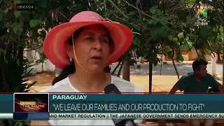 Paraguay, social and politic organizations protests against injustices of the government