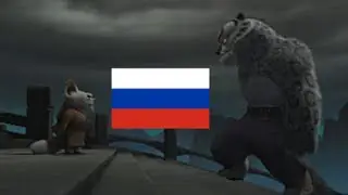 Kung Fu Panda - Shifu vs Tai Lung [Russian/Pусский]