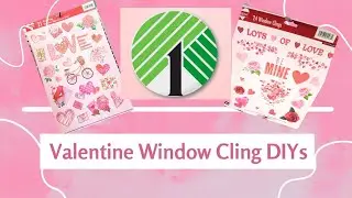 6 *Must See* All New Creative Fun & Easy Valentine's Crafts with Window Clings #dollartreediy
