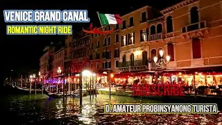 Venice 🇮🇹 Grand Canal Romantic Night Ride #travel #venice #italy #video #viralvideo #youtube #love