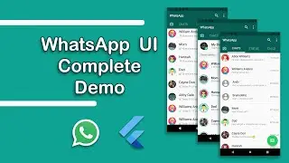 WhatsApp Clone UI using Flutter | Complete WhatsApp Demo in Flutter | Flutter WhatsApp clone