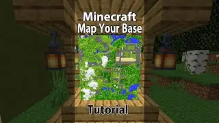 Как создать карту своей базы в Minecraft | Простой урок по созданию карты на стене #shorts