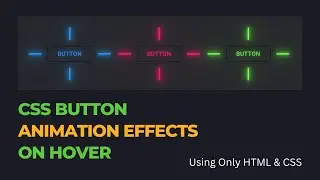 CSS Button Animation Effects On Hover | CSS Animation Button HTML CSS