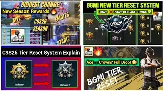 BGMI Tier Reset C9S26 🔥 New Season Rewards FULL DETAILS #bgminewseason