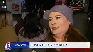 Funeral procession held in SLC for 3.2 percent beer