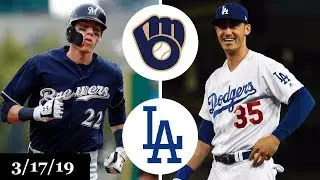 Milwaukee Brewers vs Los Angeles Dodgers Highlights | March 17, 2019 | Spring Training