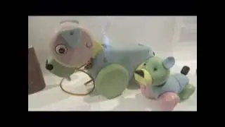 Original wooden toys - Toy Cycle exhibition - The Old Jaffa Museum, Israel