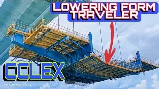 CCLEX UPDATE , LOWERING OF FORM TRAVELER FROM THE MAIN SPAN BRIDGE / CORDOVA SIDE