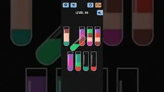 Water Color Sort Level 38 Walkthrough Solution iOS/Android