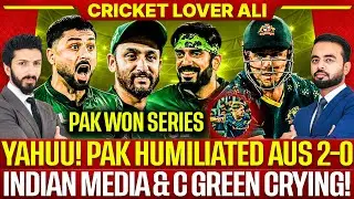 Yahuu! Pak Spin Humiliated Aus 2-0 | Indian Media & C Green Crying | PAK vs AUS 2nd T20