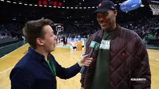 LaVar Ball speaks Lithuanian on atmosphere at Zalgirio arena