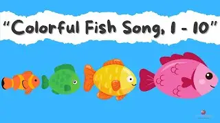 Colorful Fish Song 1-10 for Kids | Counting Fish Fun | BooBooABC #fishsong #counting1to10