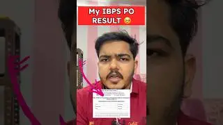 My IBPS PO Result 🥹