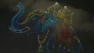 Drone show at Mysore Dussehra 2025 New world record | 3000 Drones used | #mysore #mysorepalace 