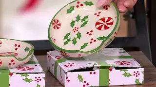 Temp-tations Seasonal Set of (4) Spoon Rests w/ Gift Boxes on QVC
