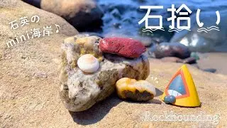 【石英ゴロゴロ💎】貸し切りのミニ海岸で贅沢に石拾い🏖