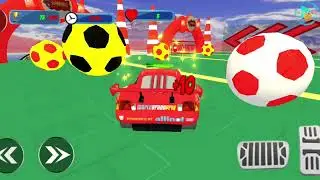 new mega ramp Lightning McQueen stunts #games #androidgames