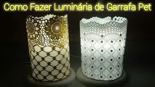 COMO FAZER LUMINARIA COM GARRAFA PET