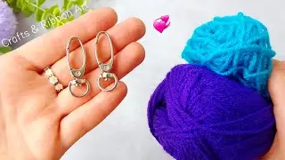 Как Красиво 💜🧶 Брелок Защита от Сглаза из Пряжи и Бусин - Сделала Очень Просто - Вам Понравится