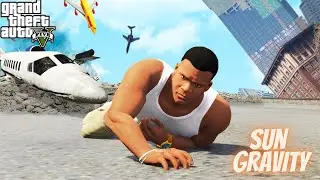 What happen when we turn the gravity of earth into sun gravity in GTA V |zuni tv|