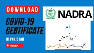 NADRA Verified COVID 19 Vaccination Certificate