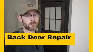 Fixing and replacing the glass on the back door