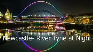 Newcastle River tyne at night