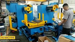 Heavy duty decoiler machine for 600mm width coil stamping line