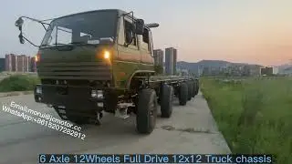 Customized Military Missile Transport Full 12 Wheel Drive 12x12 Truck Chassis.#militarytruck