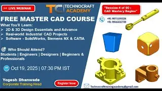 БЕСПЛАТНЫЙ КУРС МАГИСТРАТУРЫ CAD Вебинар | Симметрия и уклон SOLIDWORKS | Выкройка | Оболочка | Р...