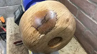 Wood turning - Burr Oak Bowl