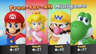 Mario Party 10 - Mario vs Peach vs Wario vs Yoshi - Haunted Trail