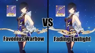 Yelan favonius Warbow vs fading twilight - Genshin impact