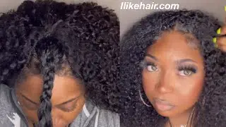 ILIKEHAIR.COM I PART WIG, MINIMUM LEAVE OUT & REALISTIC STYLING!! 5 MINUTE INSTALL 😍😍😍 ON THE GO!