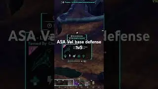 ASA Val base defense 1v5   #gaming #arksurvivalascended #twitch #pvp #ark #gameplay