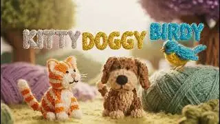 Yarnies: Meet the Yarn Cat, Dog & Bird! 🧶🐱🐶🐦