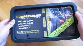Bumper Armor Standard License Plate Rubber Frame Review