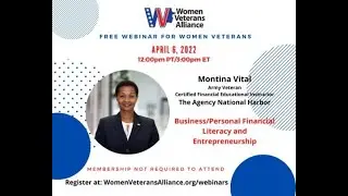 Webinar: Business/Personal Financial Literacy and Entrepreneurship